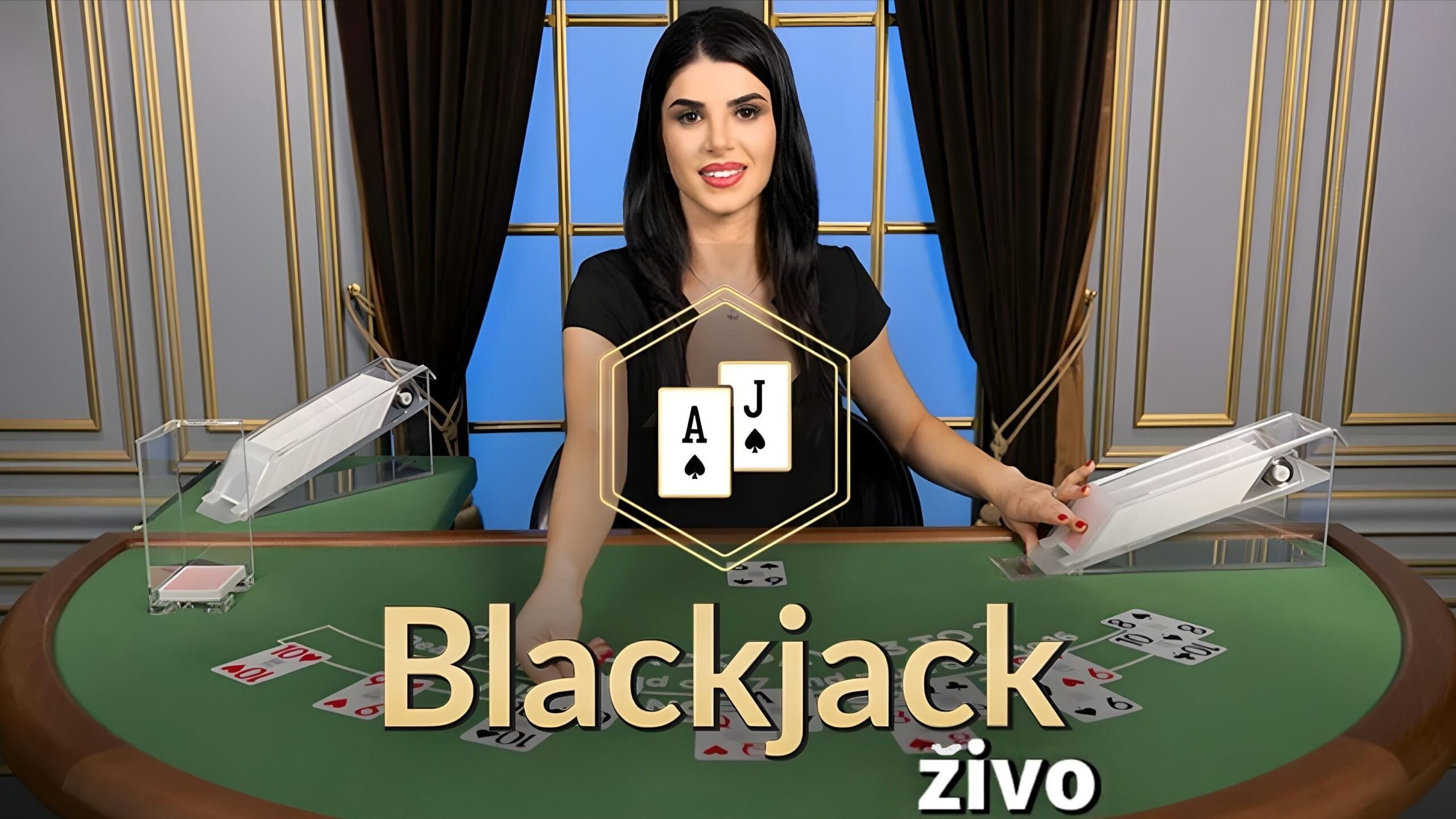 Blackjack z delivcem v živo v igralnicah